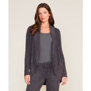 NWT Barefoot Dreams Cozy Chic Lite Circle Lounge Grey Cardigan Sweater Size M
